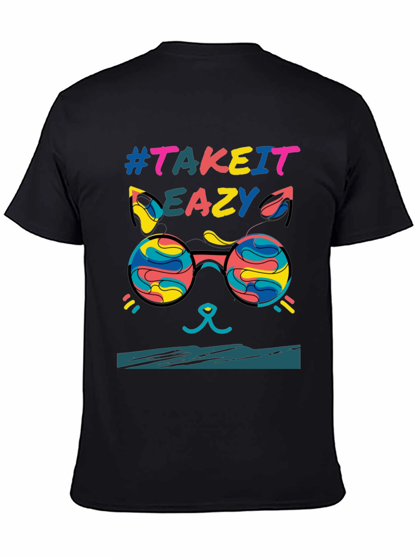 Take it Eazy Cat T-Shirt - Relaxed Fit