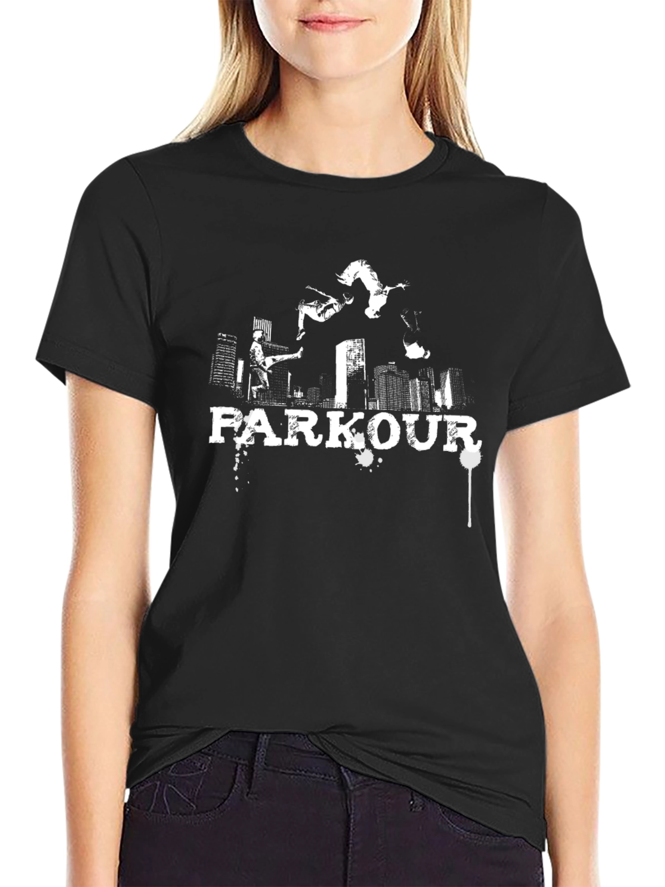 Parkour Graphic Tee - Urban Acrobatics Black T-Shirt