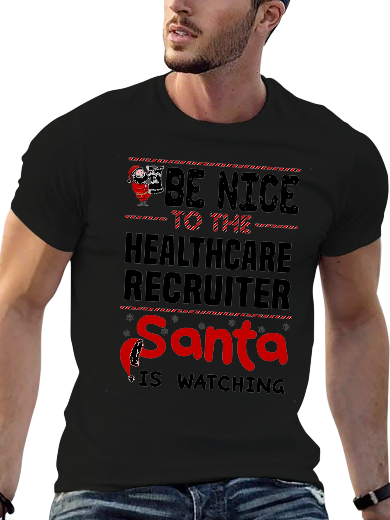 Healthcare Recruiter Santa T-Shirt