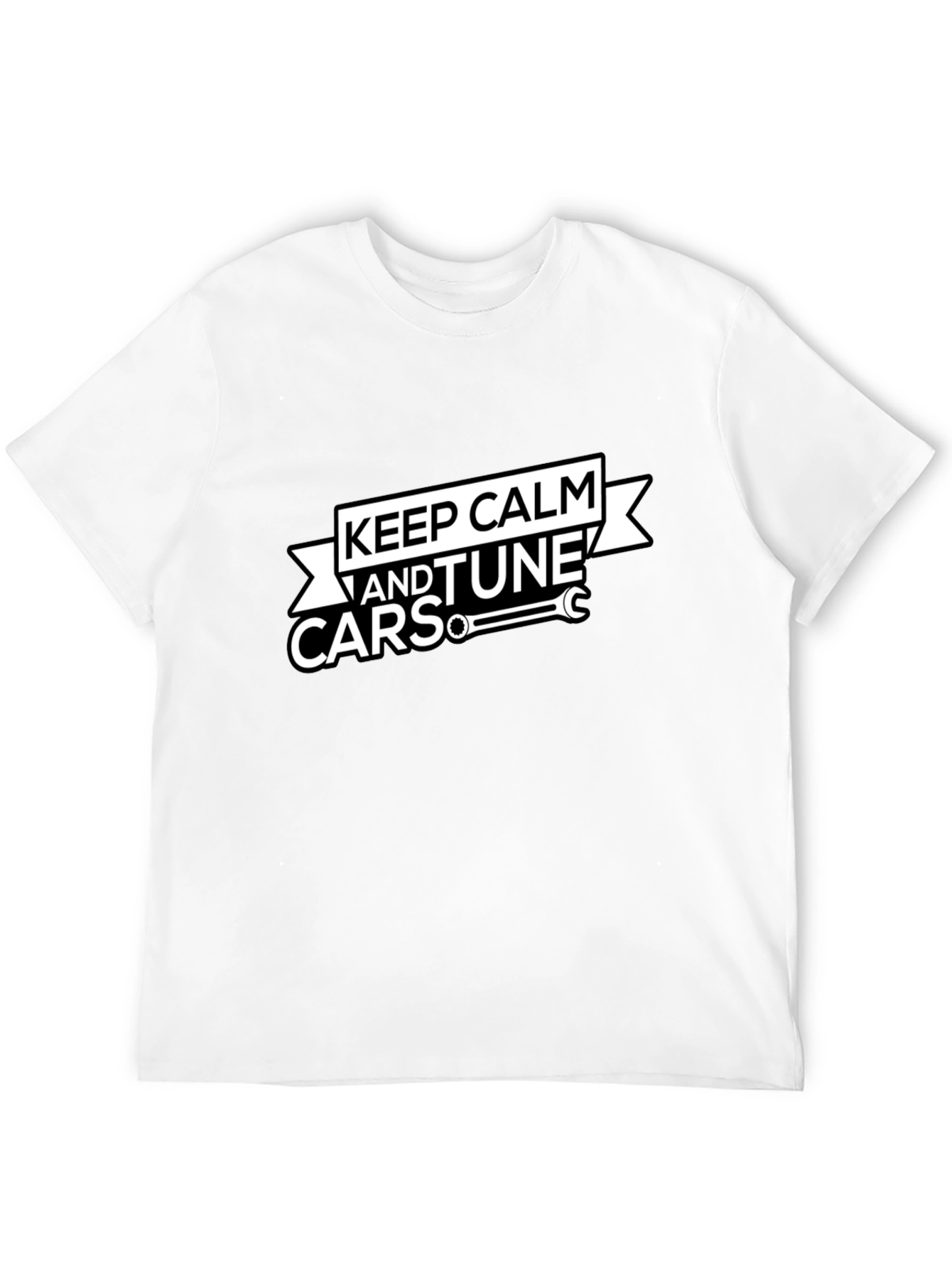 Keep Calm and Tune Cars Black T-Shirt