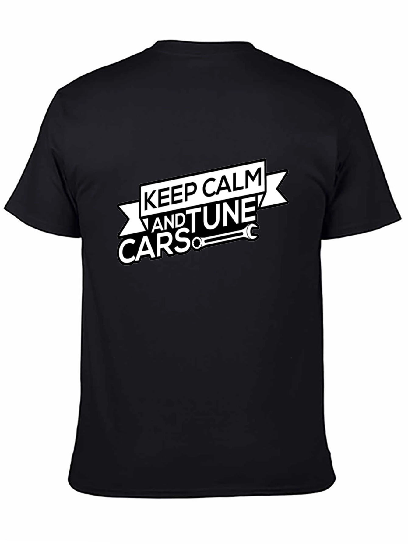 Keep Calm and Tune Cars Black T-Shirt