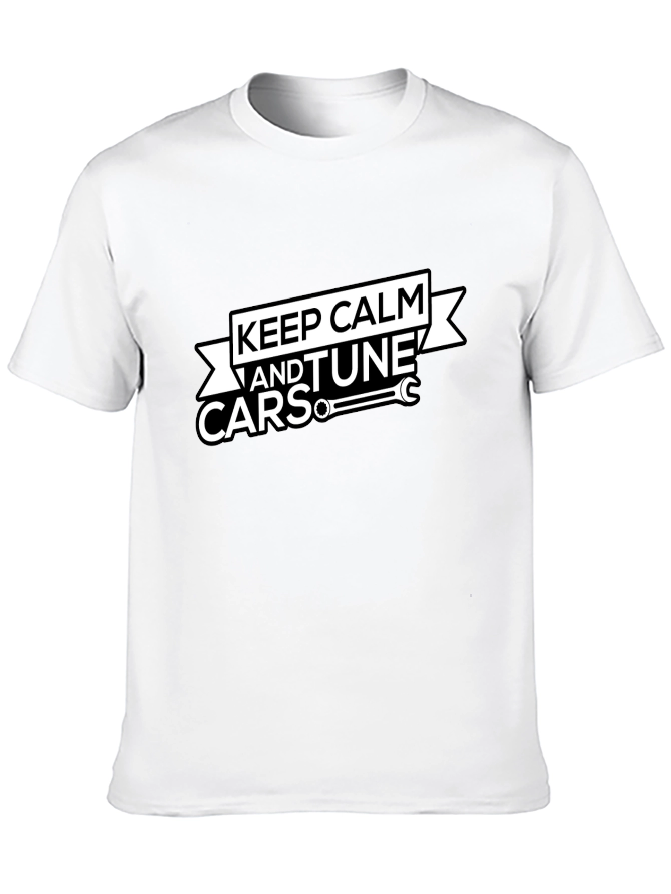 Keep Calm and Tune Cars Black T-Shirt