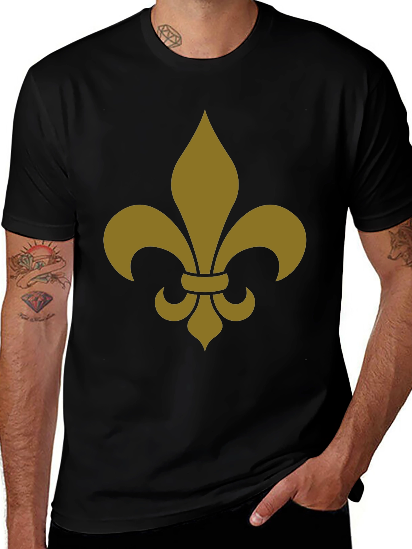 Fleur-de-Lis Graphic Tee - Classic Design