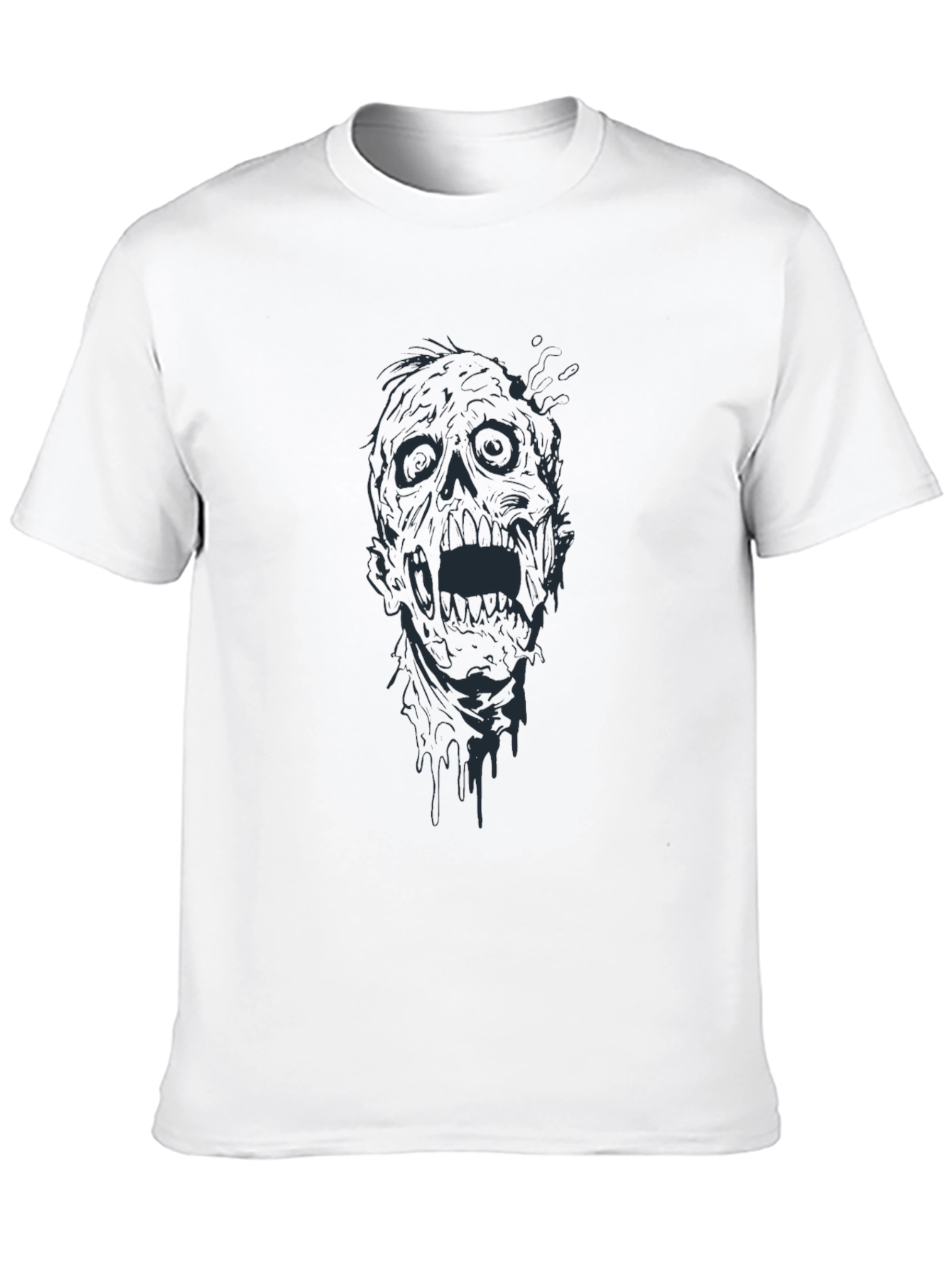 Zombie Graphic Tee - Black Horror T-Shirt