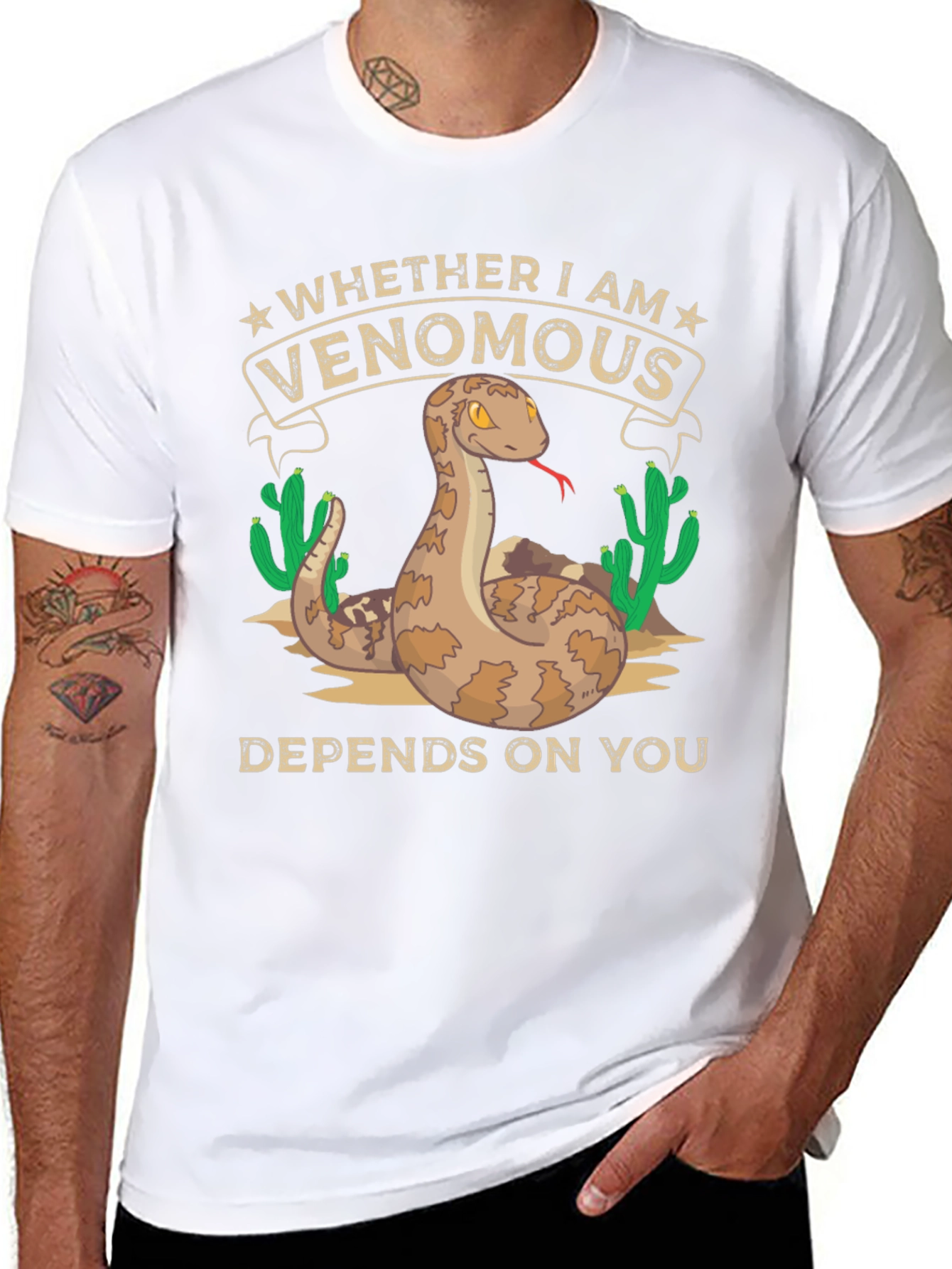 Venomous Snake Graphic T-Shirt