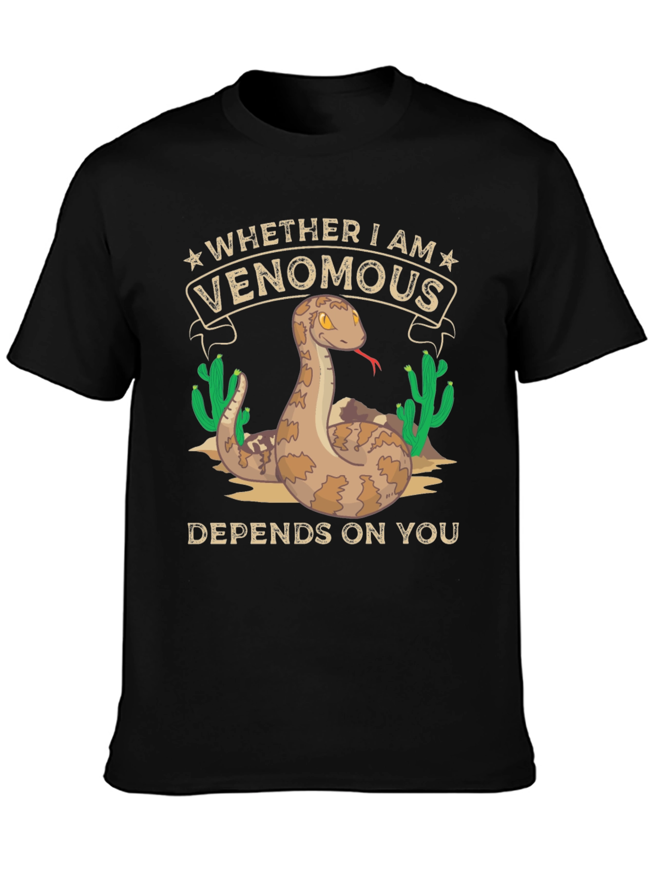 Venomous Snake Graphic T-Shirt