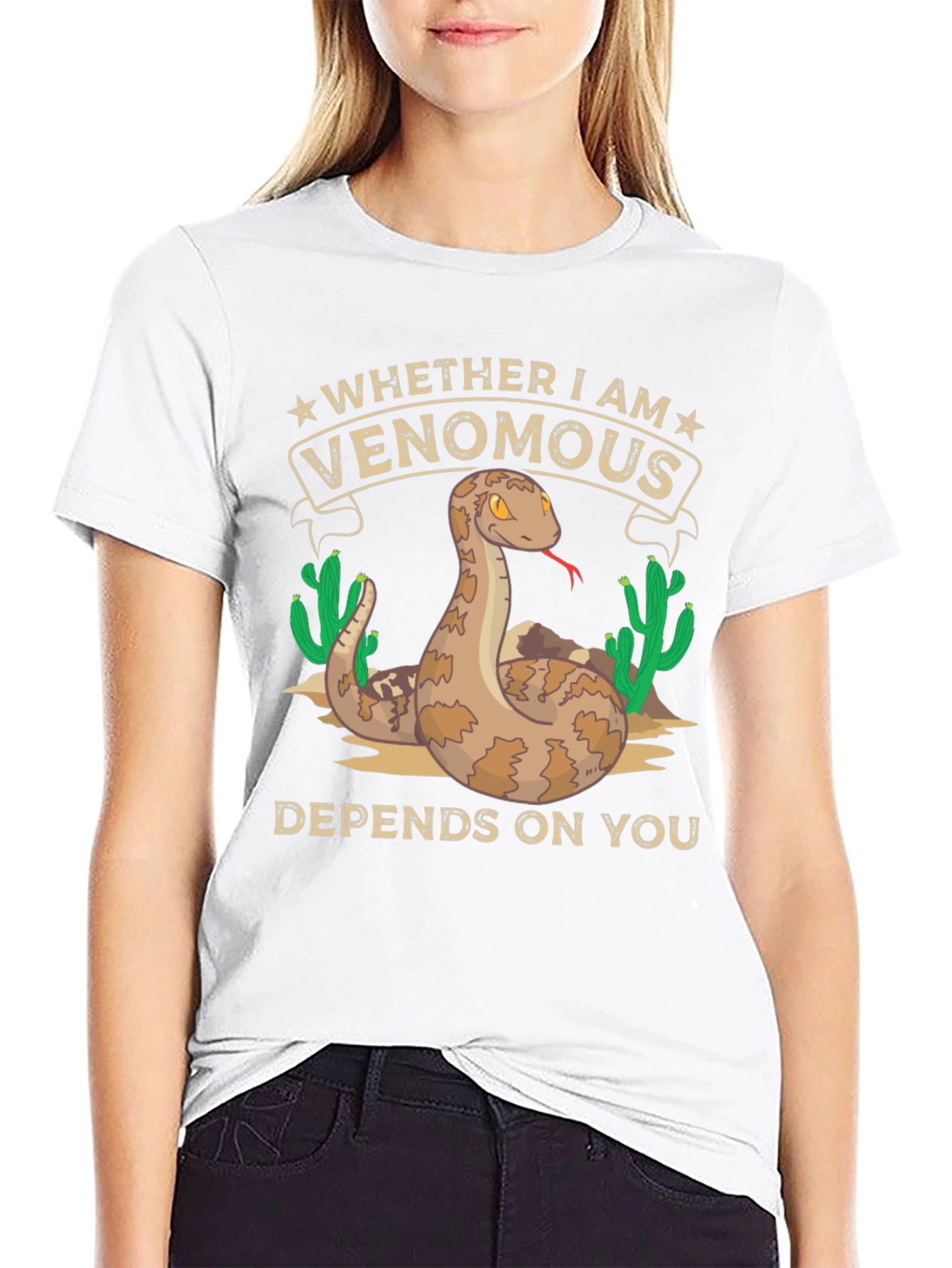 Venomous Snake Graphic T-Shirt