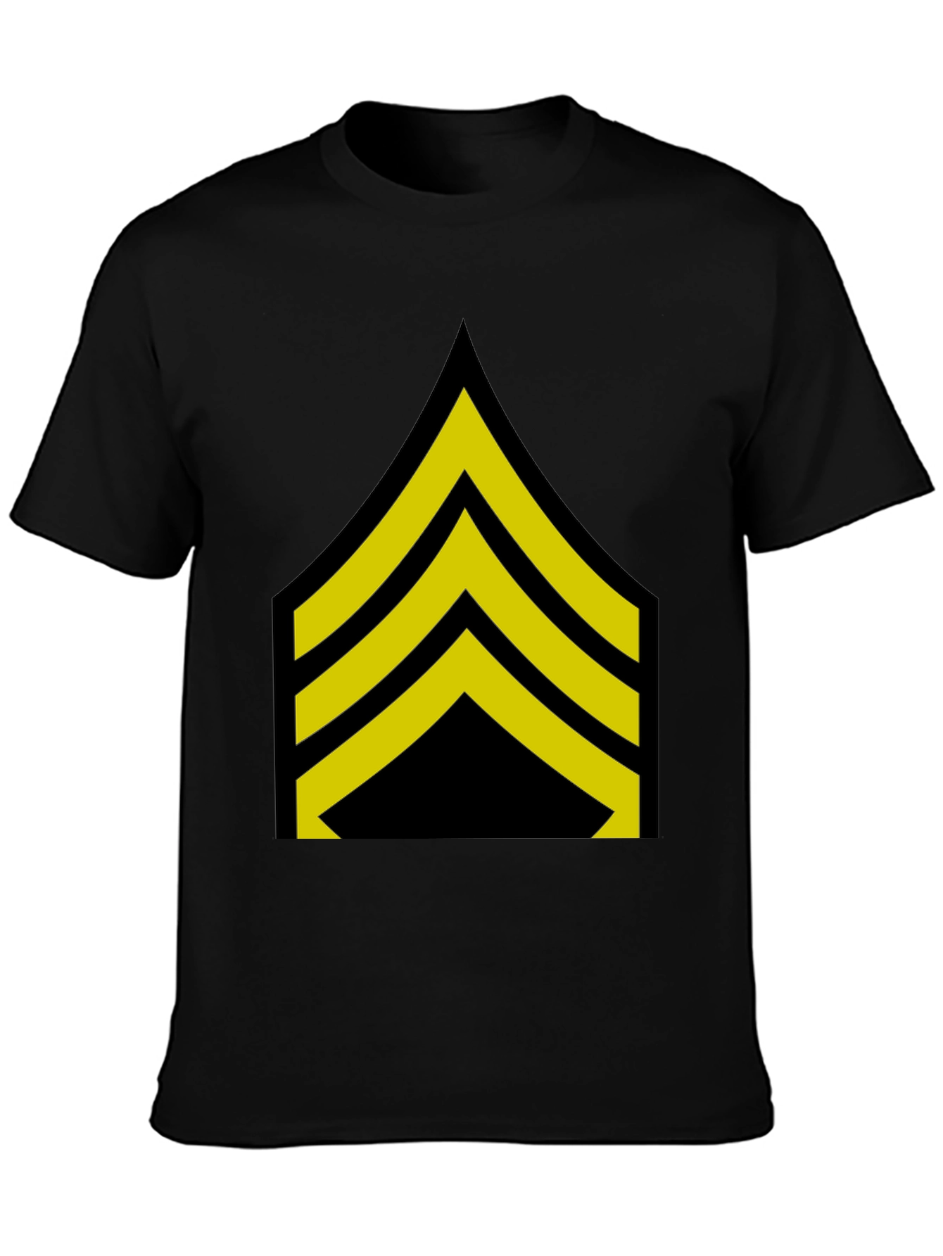 Sergeant Stripes T-Shirt - Bold Military Style Tee