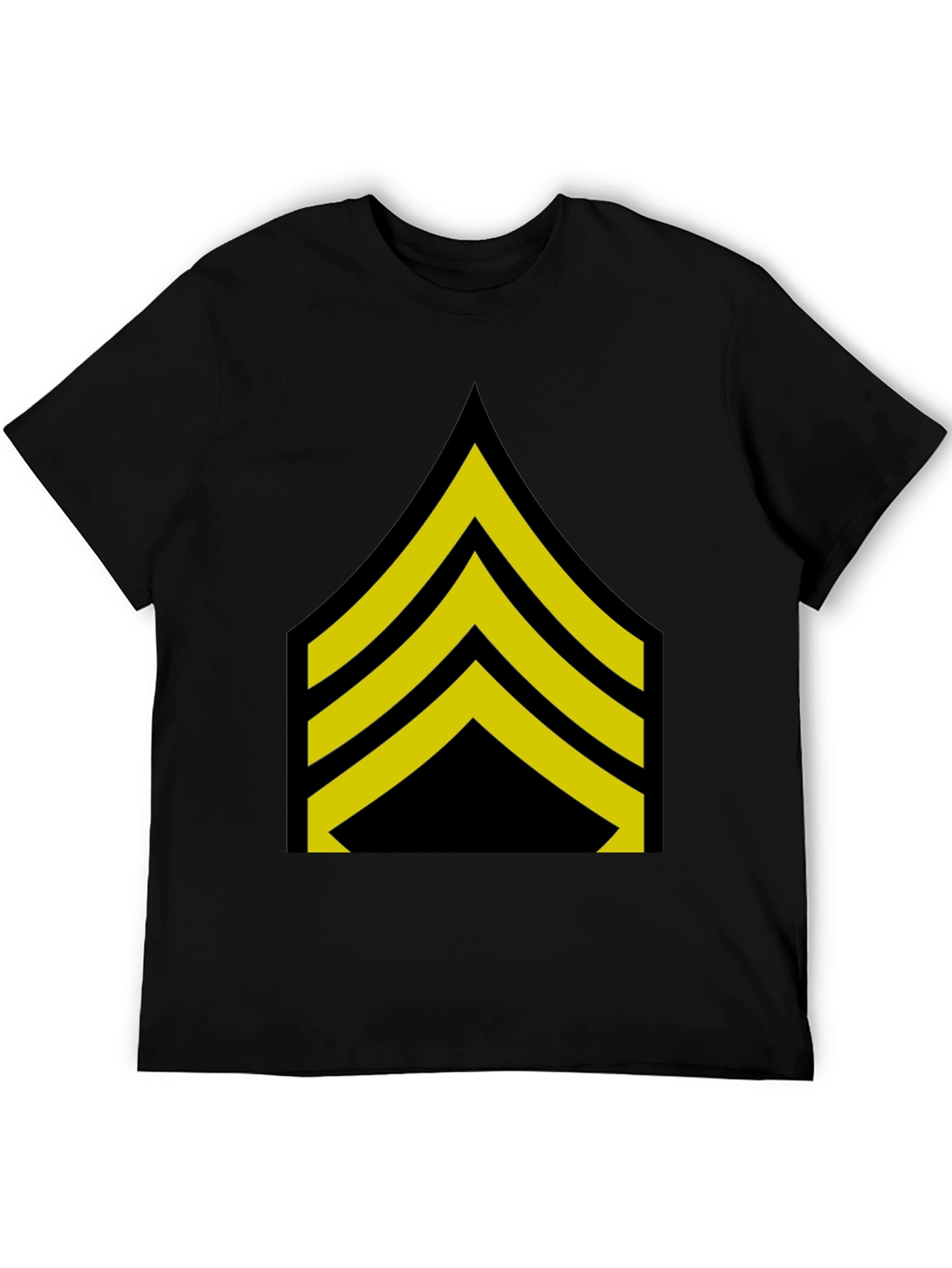 Sergeant Stripes T-Shirt - Bold Military Style Tee