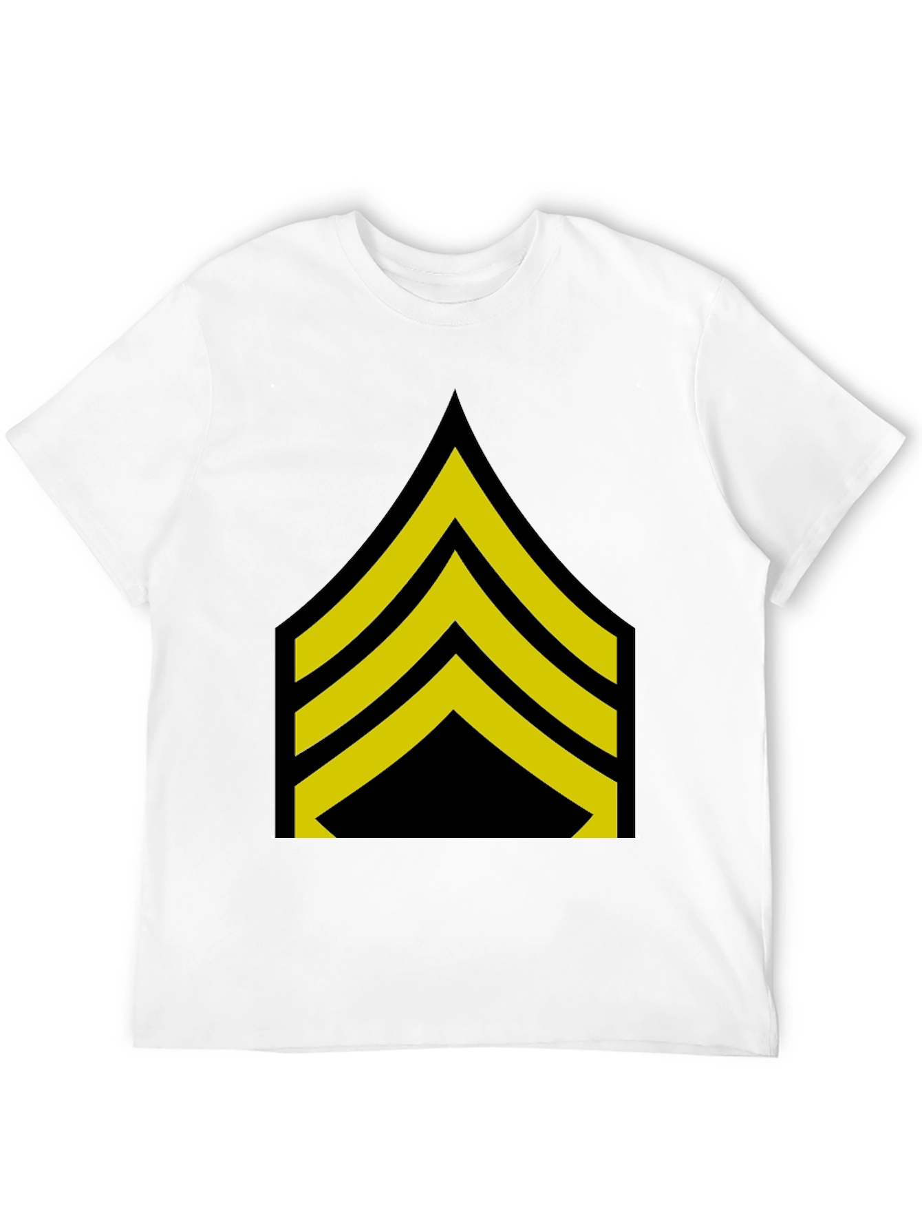 Sergeant Stripes T-Shirt - Bold Military Style Tee