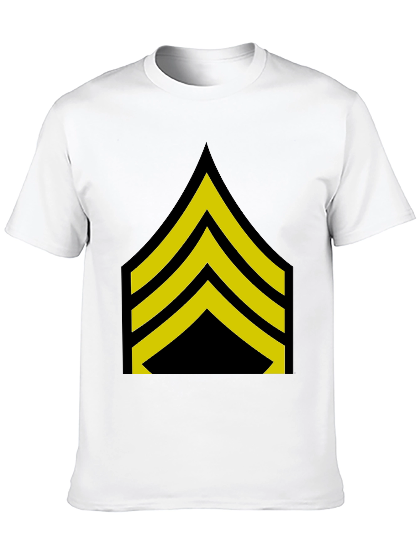 Sergeant Stripes T-Shirt - Bold Military Style Tee