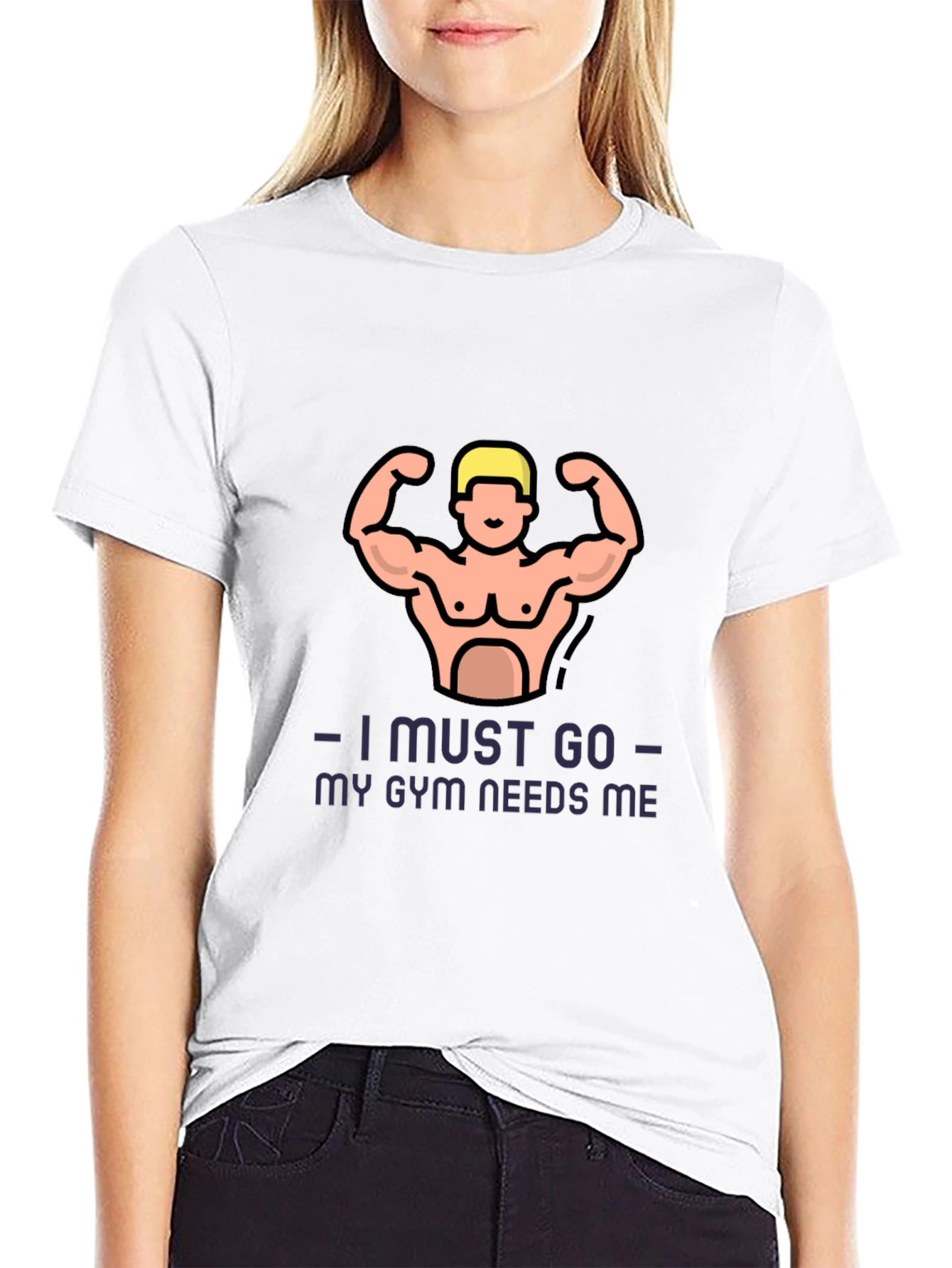 Gym Needs Me Graphic T-Shirt - Black