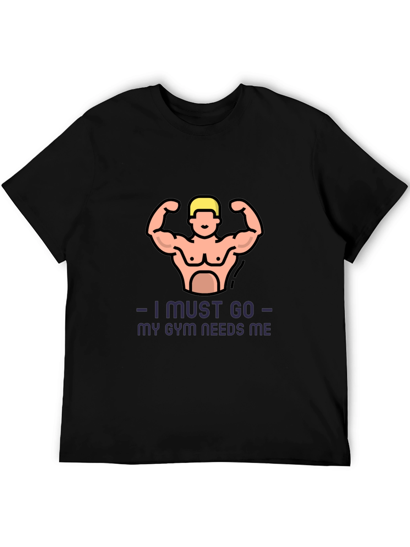 Gym Needs Me Graphic T-Shirt - Black
