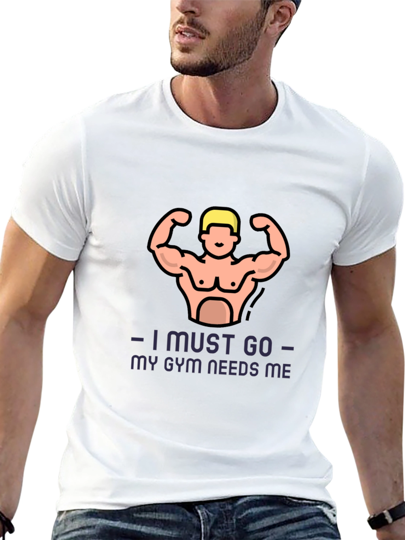Gym Needs Me Graphic T-Shirt - Black