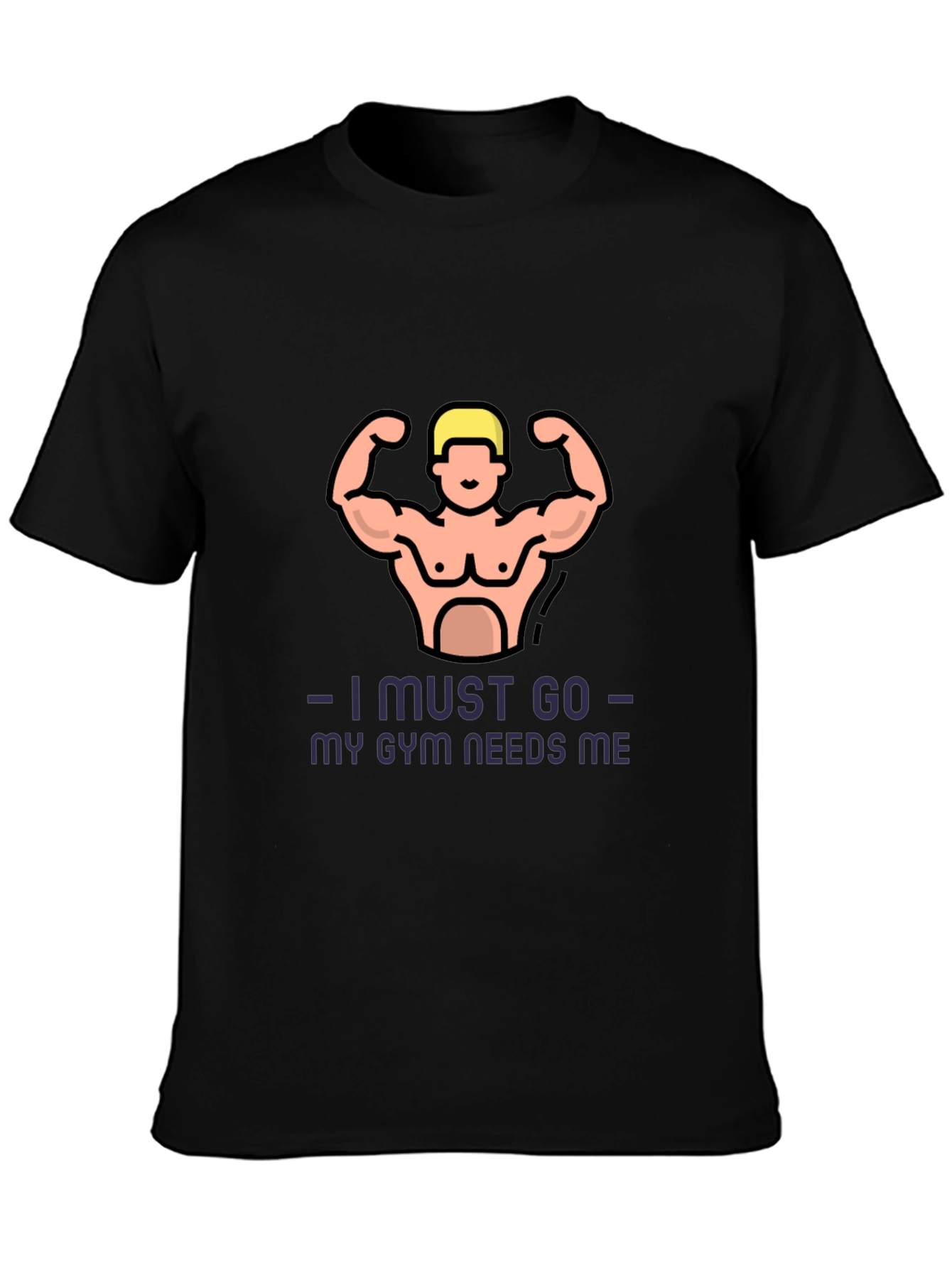 Gym Needs Me Graphic T-Shirt - Black