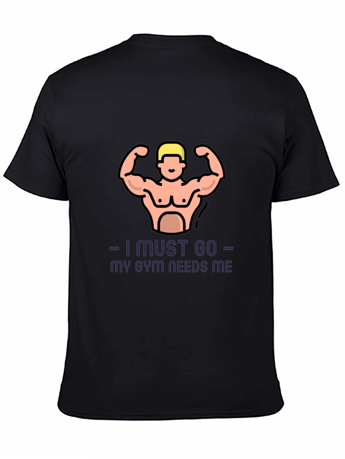 Gym Needs Me Graphic T-Shirt - Black