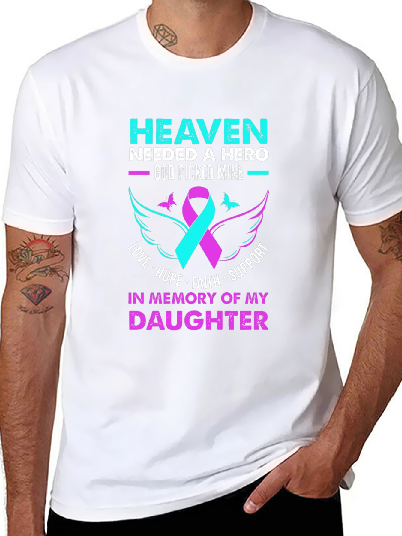 Heaven Needed A Hero Daughter Memorial T-Shirt