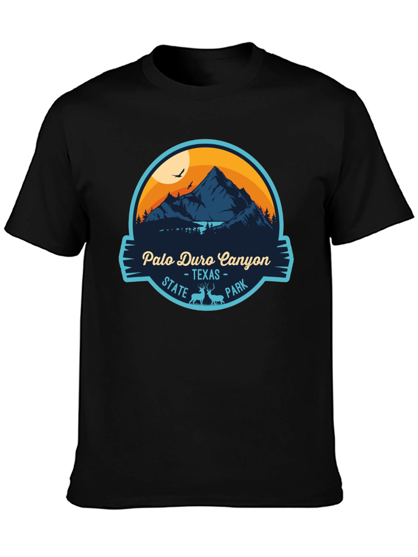 Palo Duro Canyon Texas State Park Black T-Shirt
