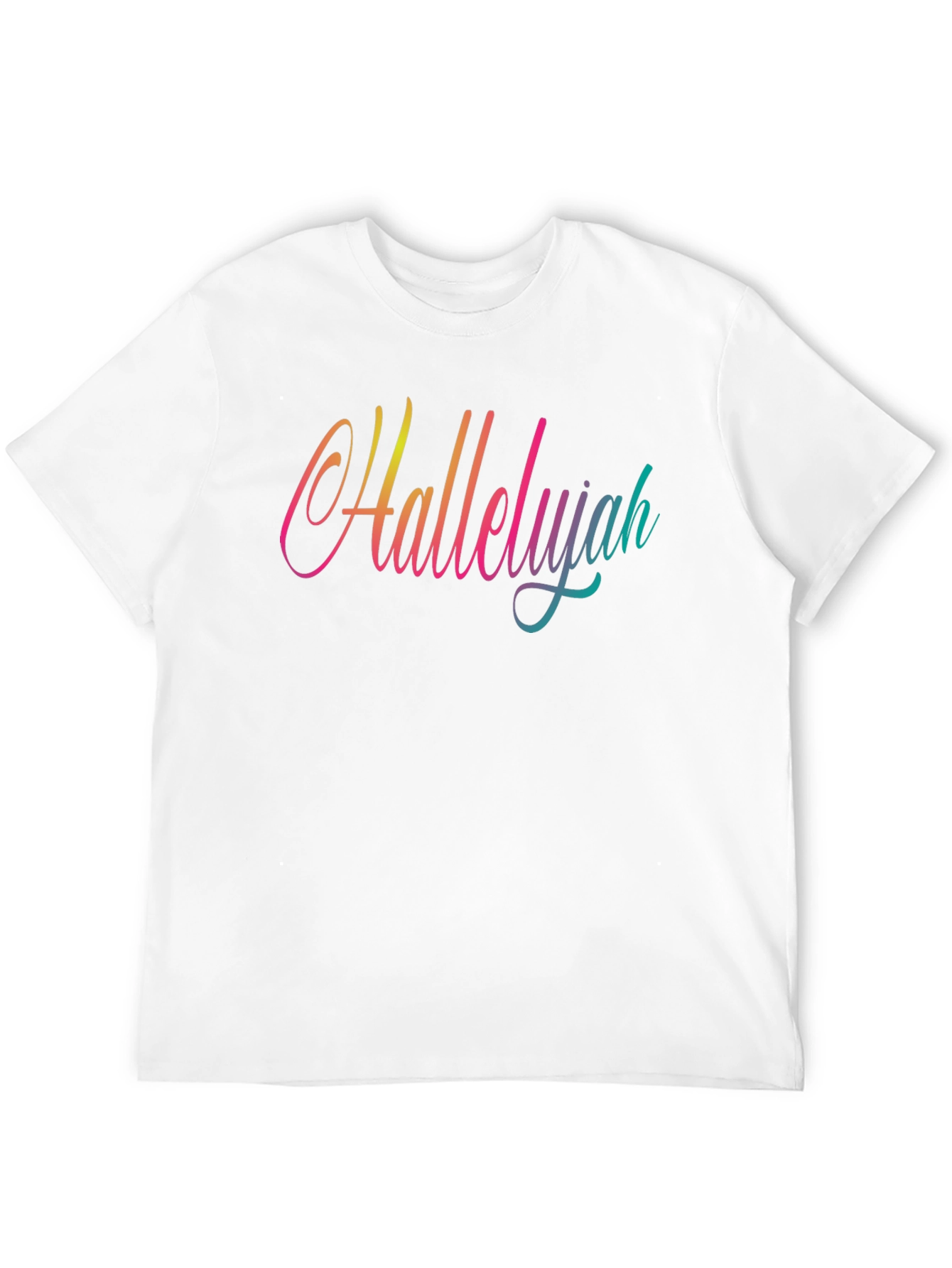 Hallelujah Gradient Graphic Tee - Black
