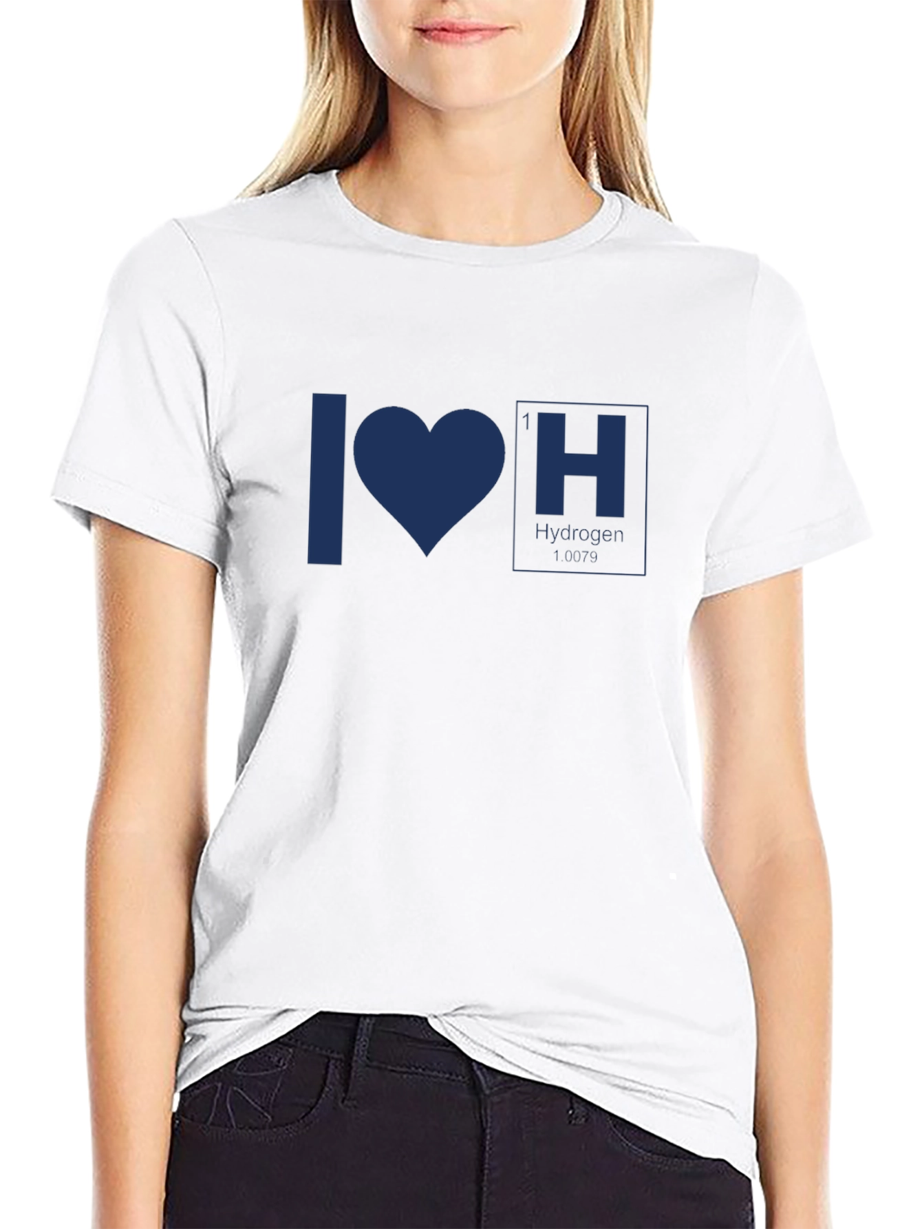 I Heart Hydrogen Science T-Shirt - Black