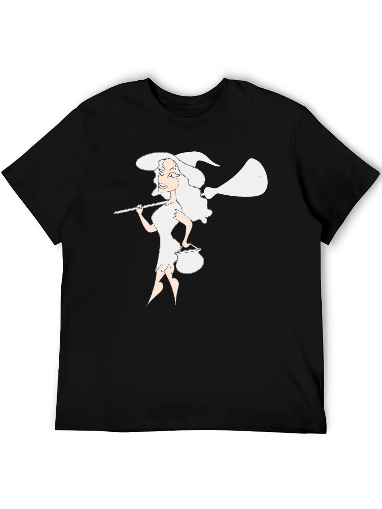 Witch Graphic T-Shirt - Black
