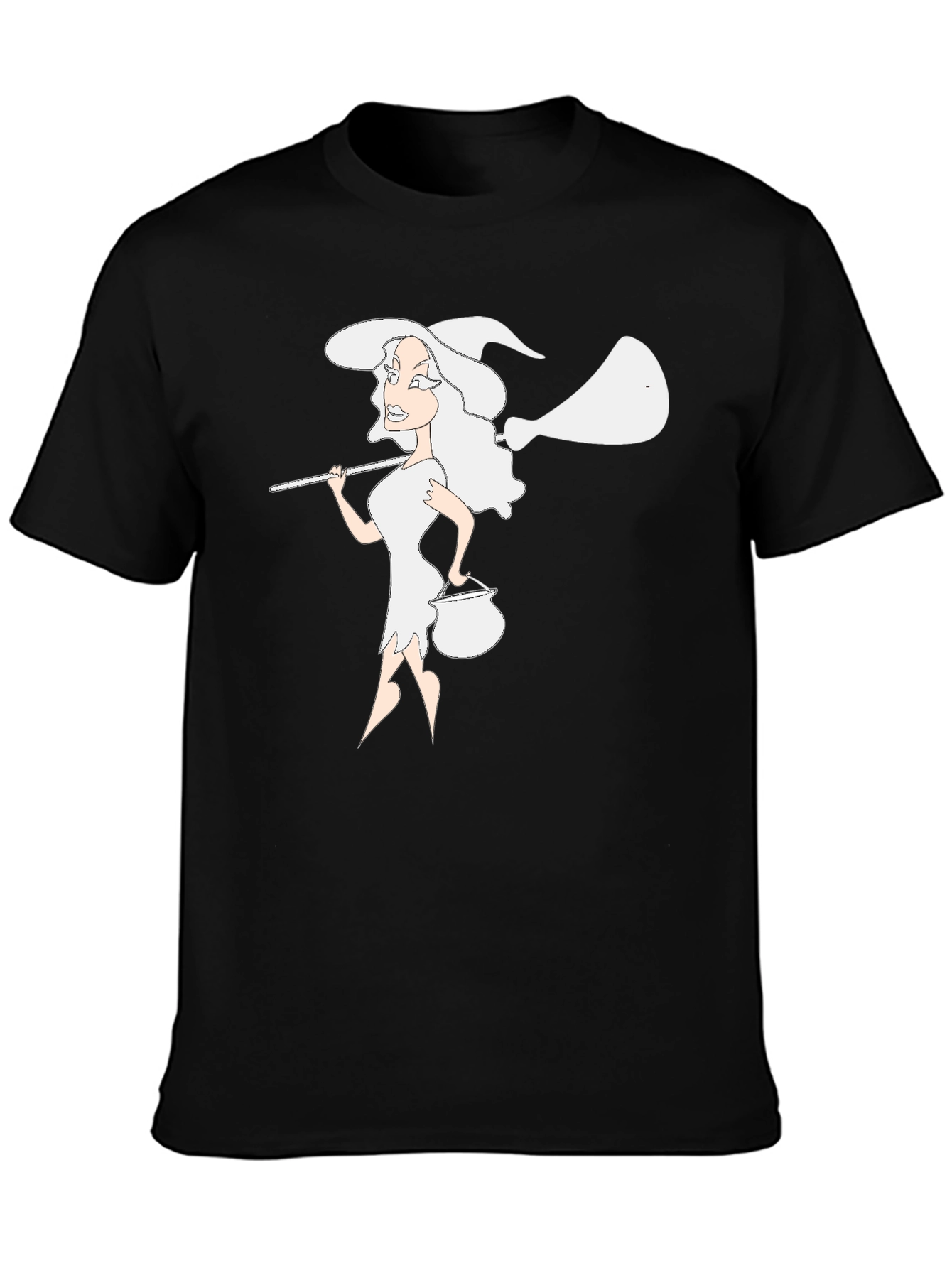 Witch Graphic T-Shirt - Black