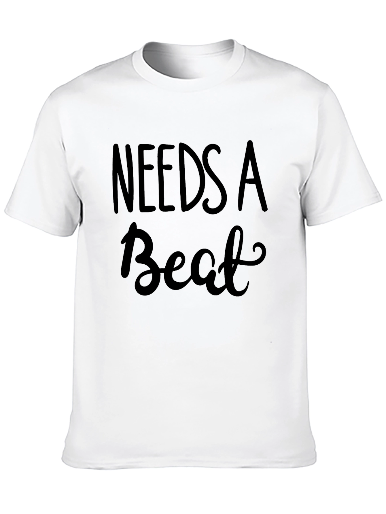 Needs a Beat Graphic Tee - Mens Black T-Shirt