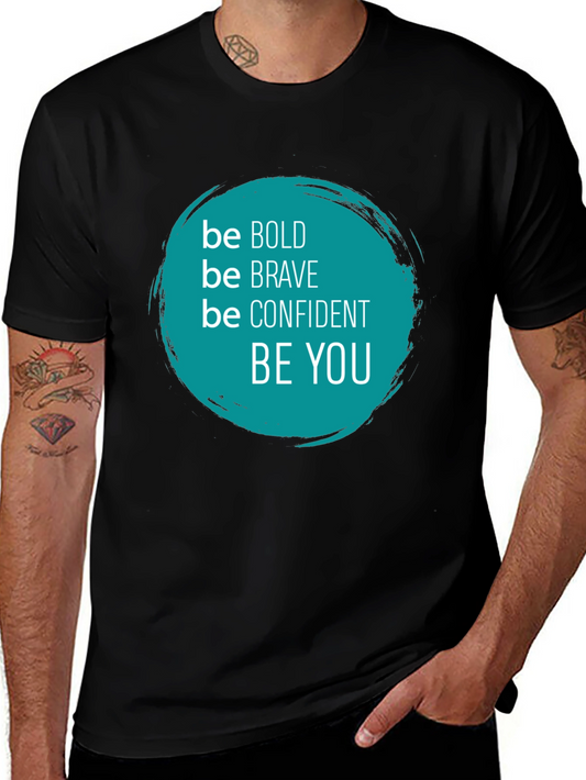 Be Bold Graphic Tee - Inspirational Black T-Shirt