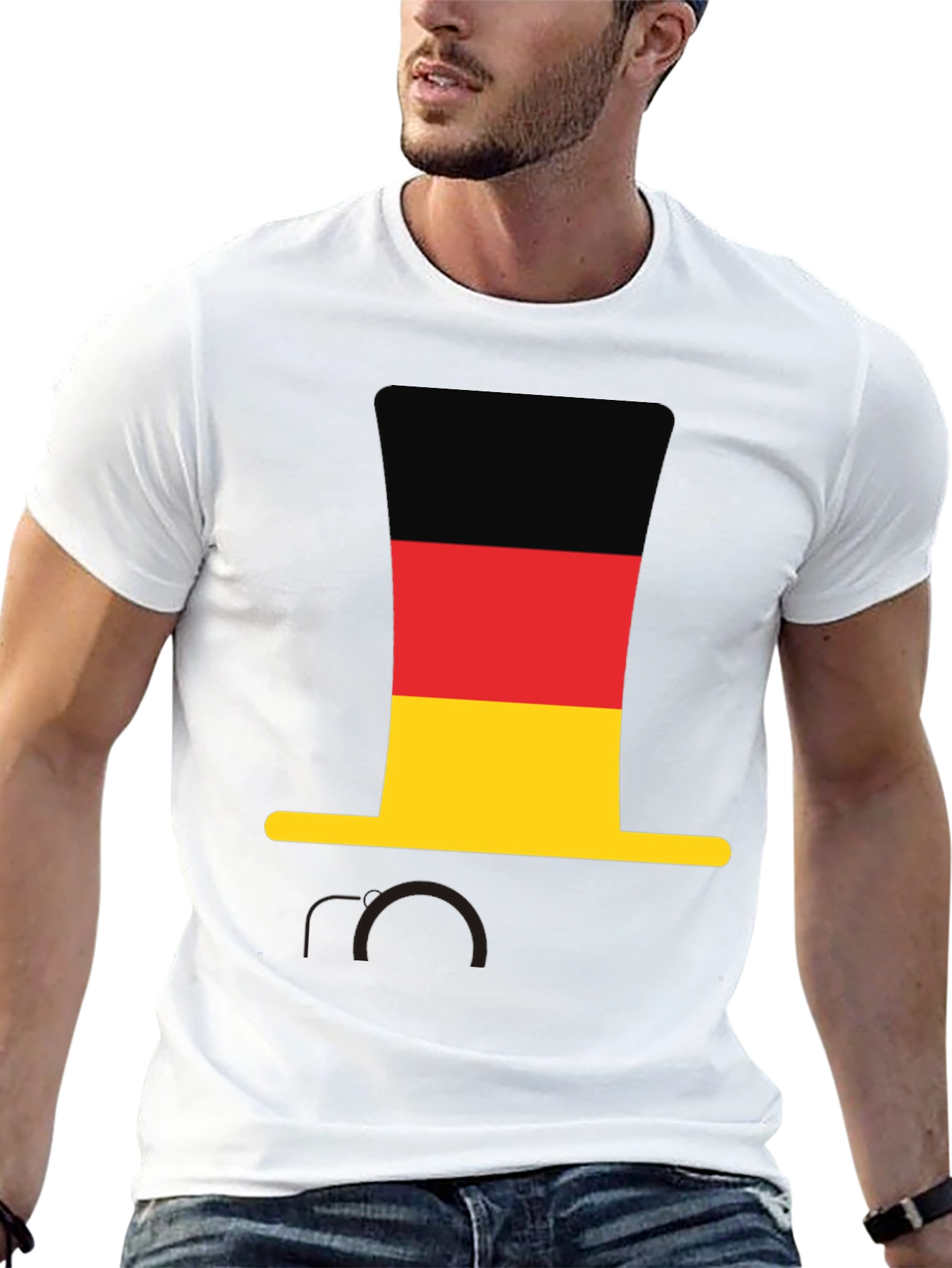 Germany Flag Top Hat T-Shirt