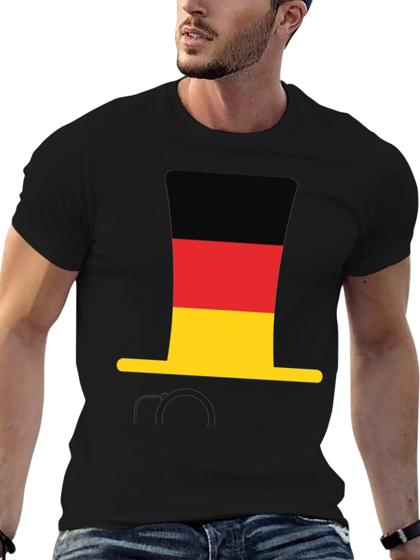 Germany Flag Top Hat T-Shirt