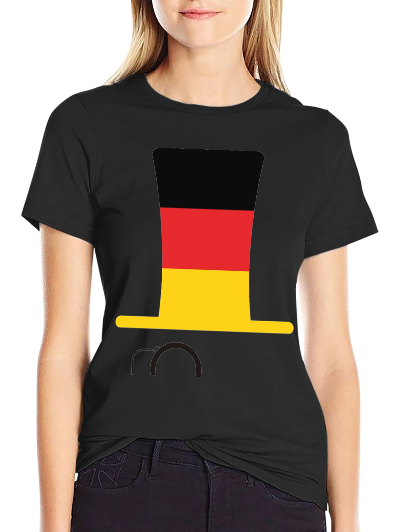 Germany Flag Top Hat T-Shirt