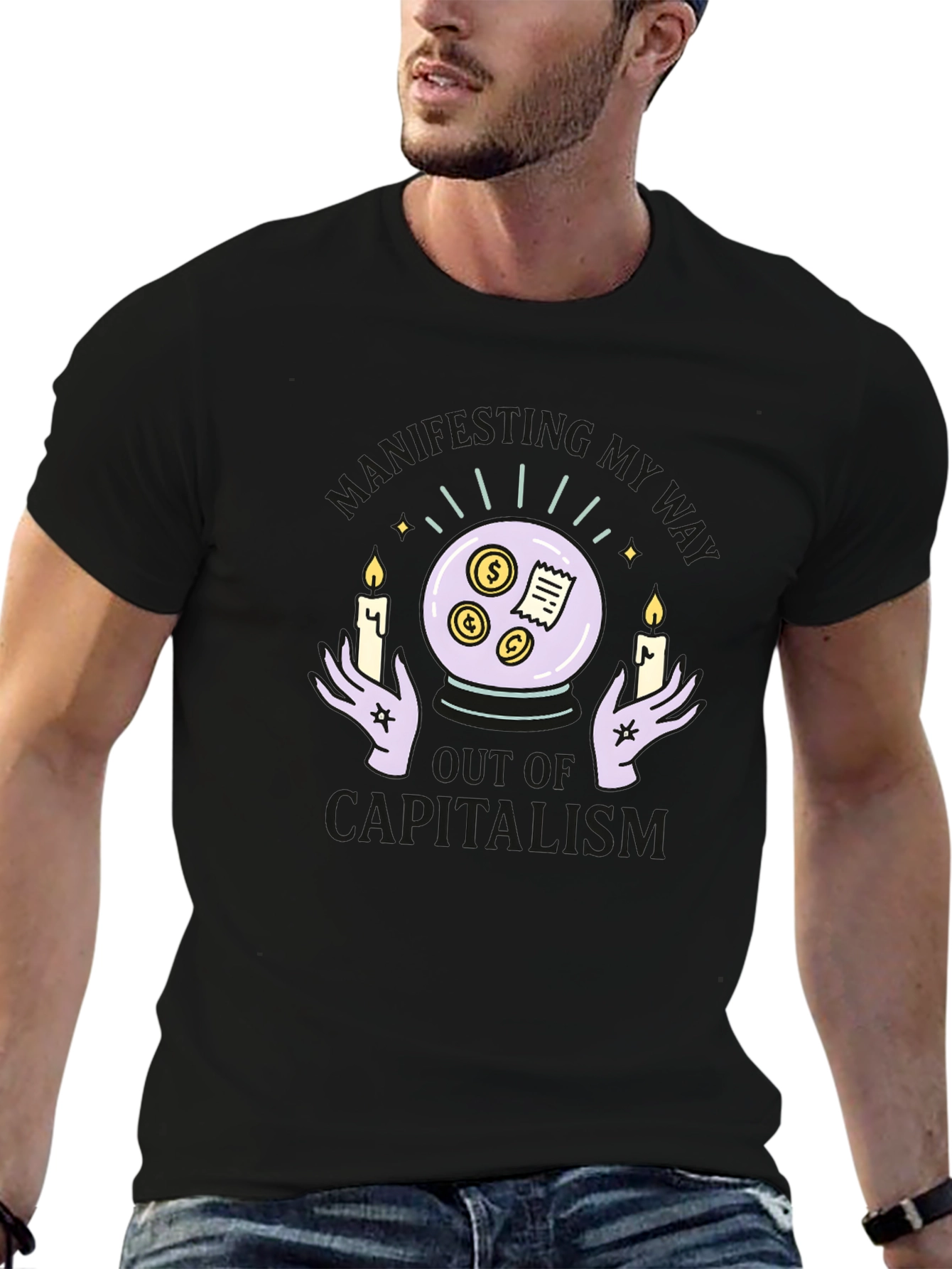 Manifesting My Way Out of Capitalism Graphic T-Shirt