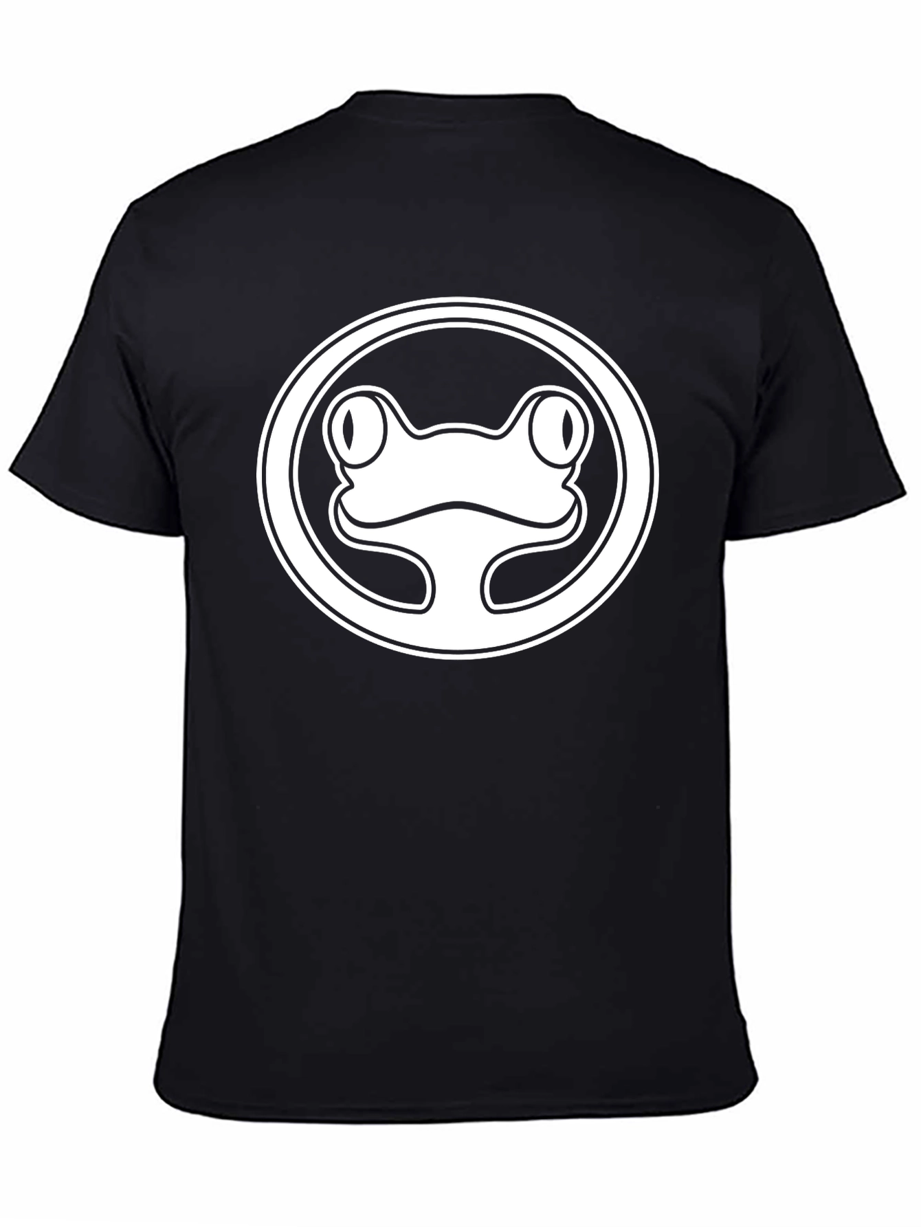 Frog Circle Graphic Tee - Unisex Black T-Shirt