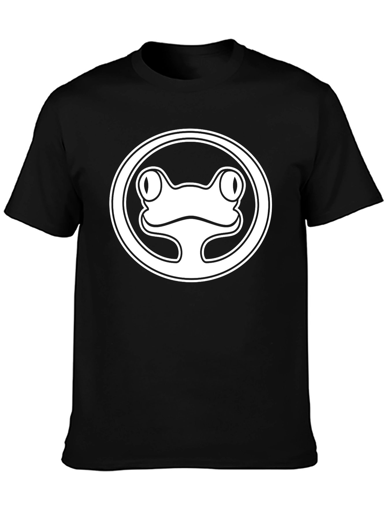 Frog Circle Graphic Tee - Unisex Black T-Shirt