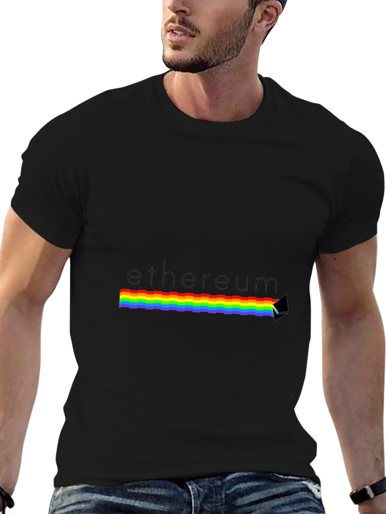 Ethereum Prism T-Shirt - Classic Black Crypto Tee