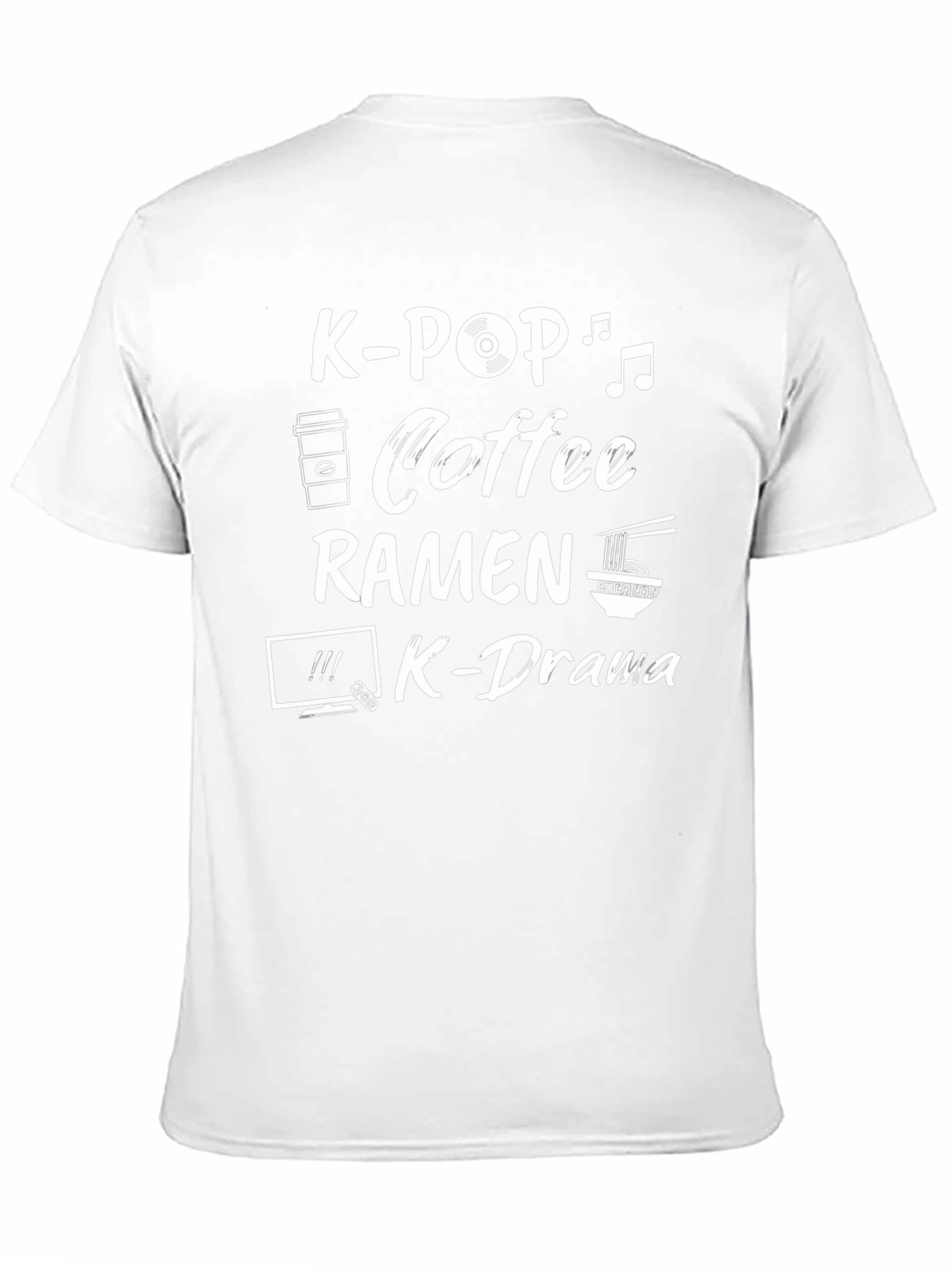 K-Pop Coffee Ramen K-Drama T-Shirt