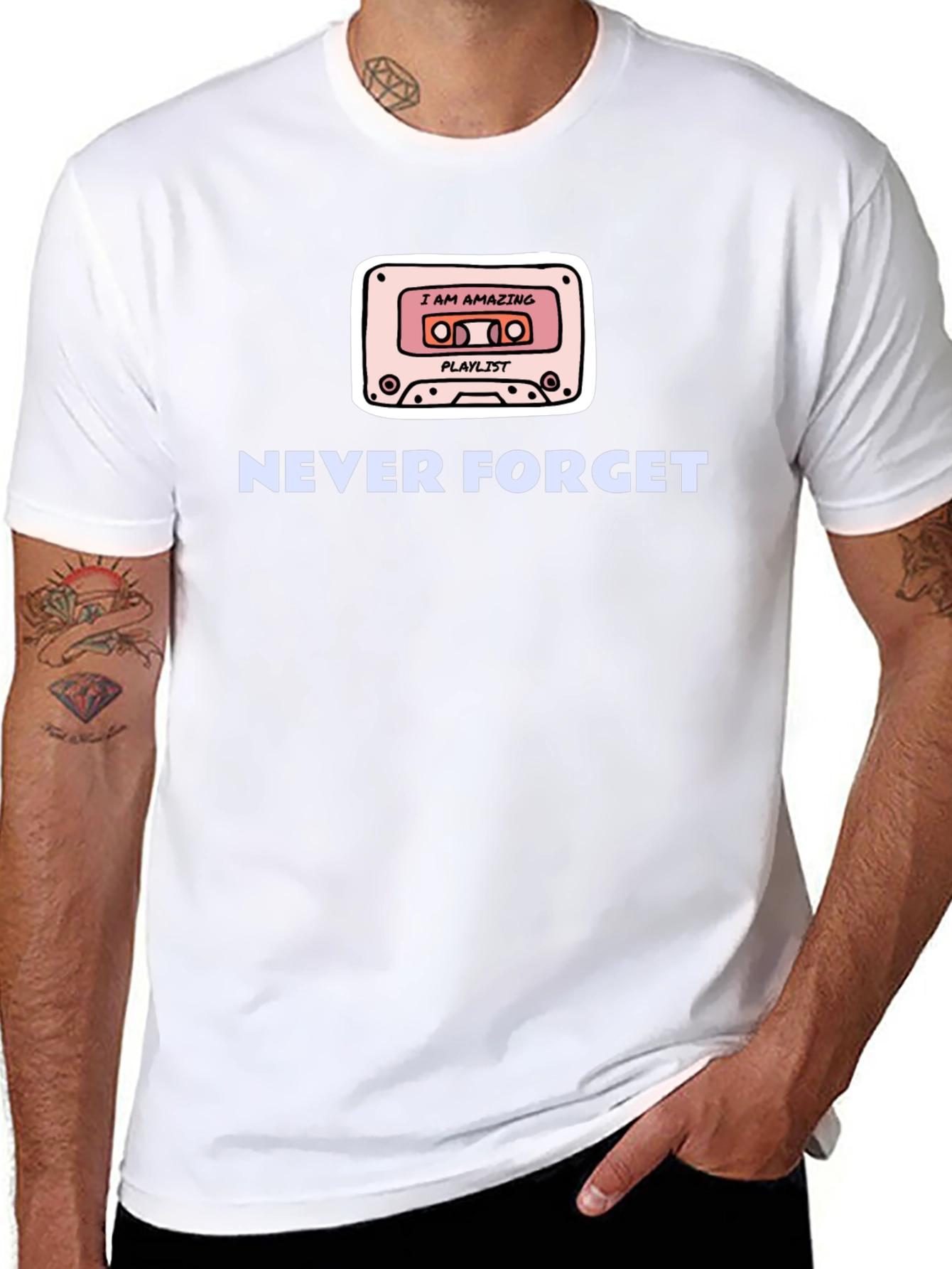 Retro Cassette Tape Never Forget T-Shirt