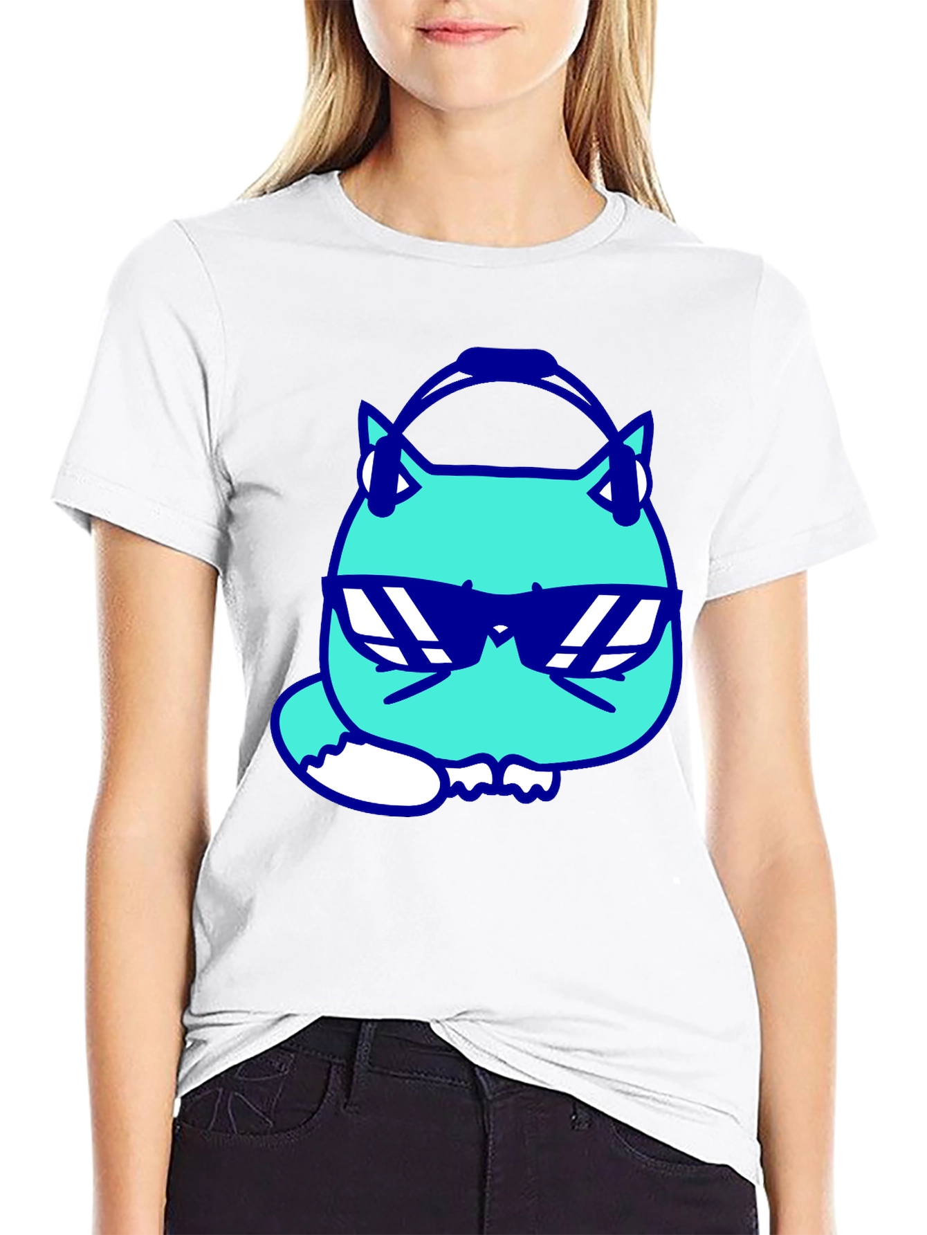 Cool Cat Tee: DJ Vibes in Style