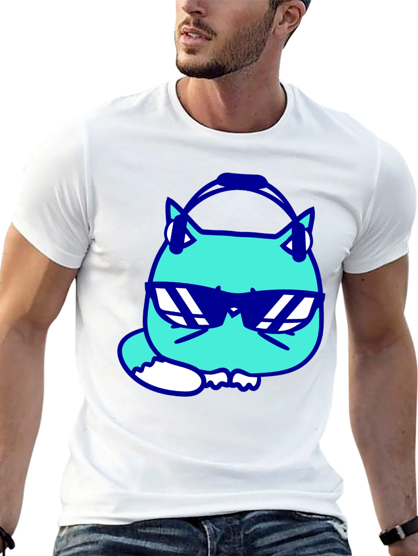 Cool Cat Tee: DJ Vibes in Style