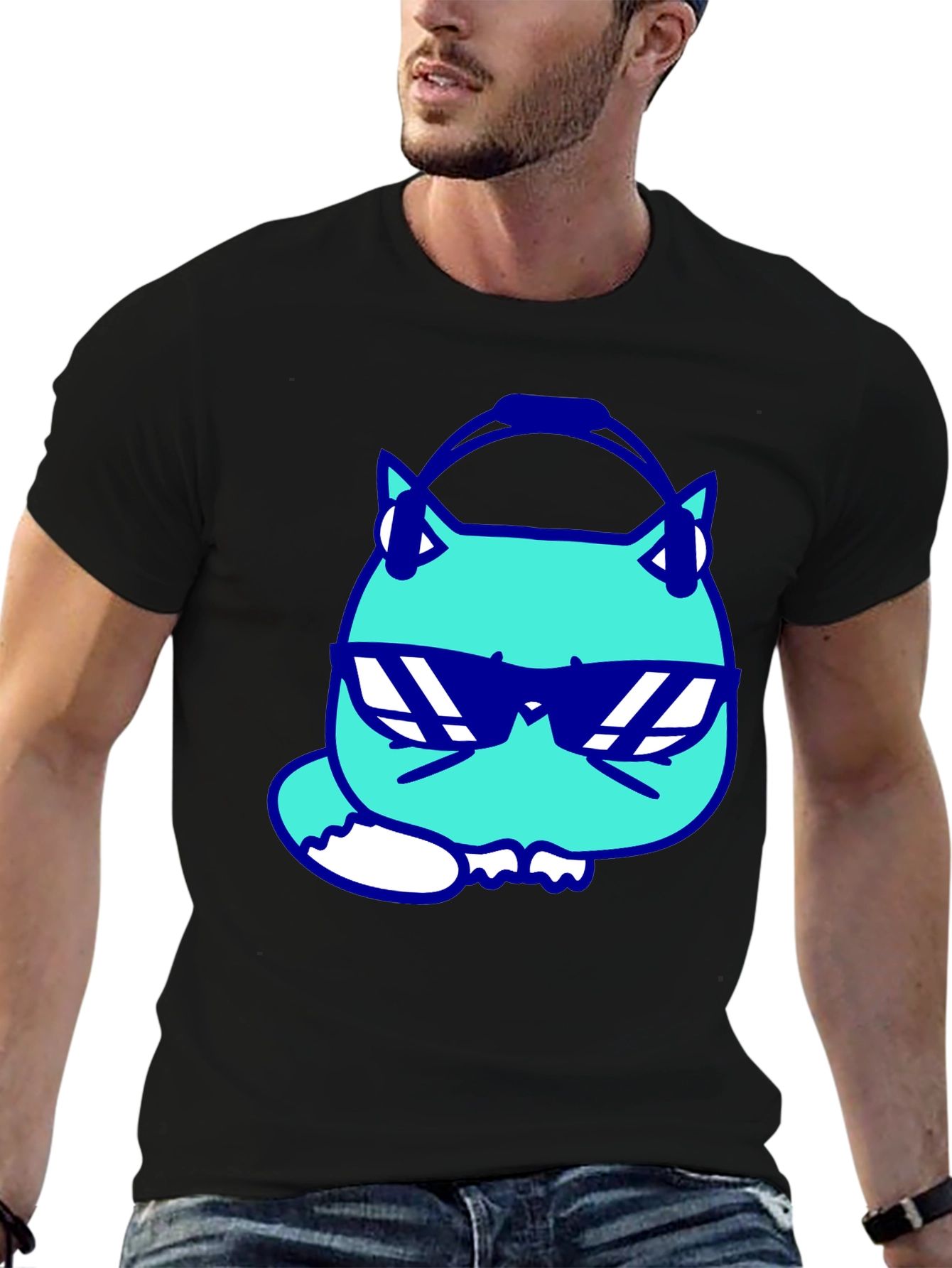 Cool Cat Tee: DJ Vibes in Style