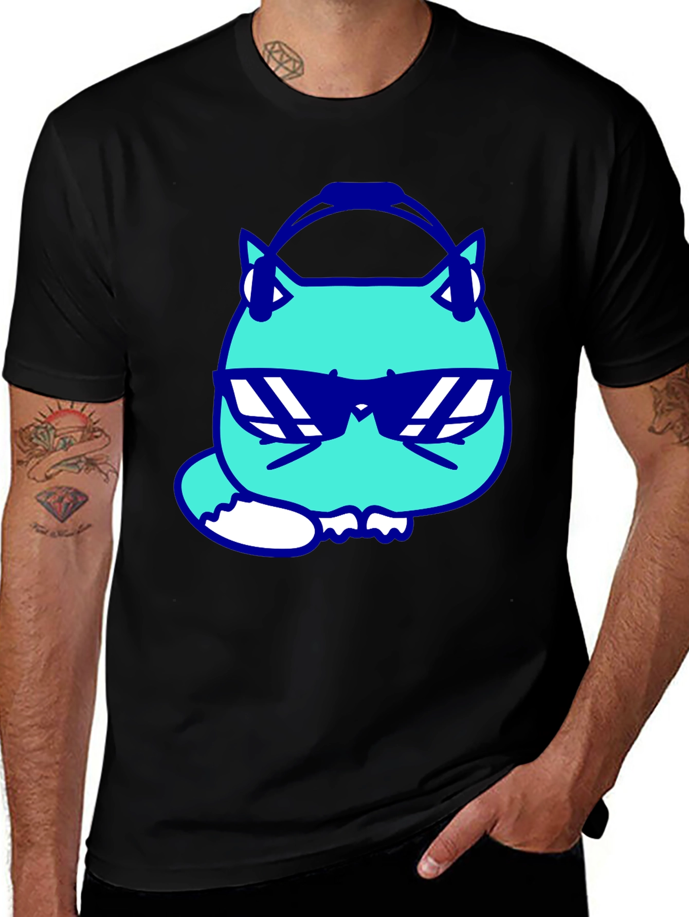 Cool Cat Tee: DJ Vibes in Style