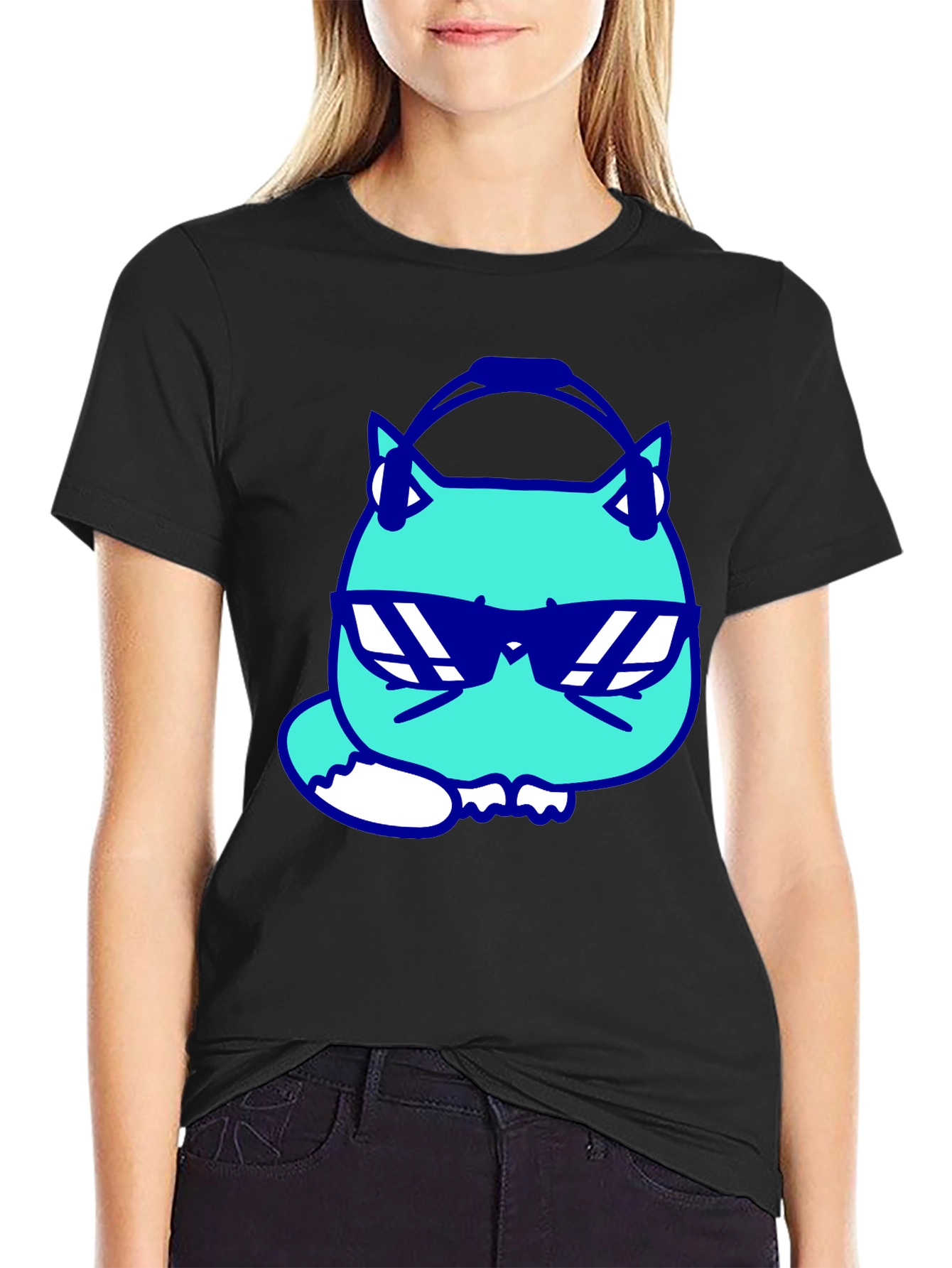 Cool Cat Tee: DJ Vibes in Style