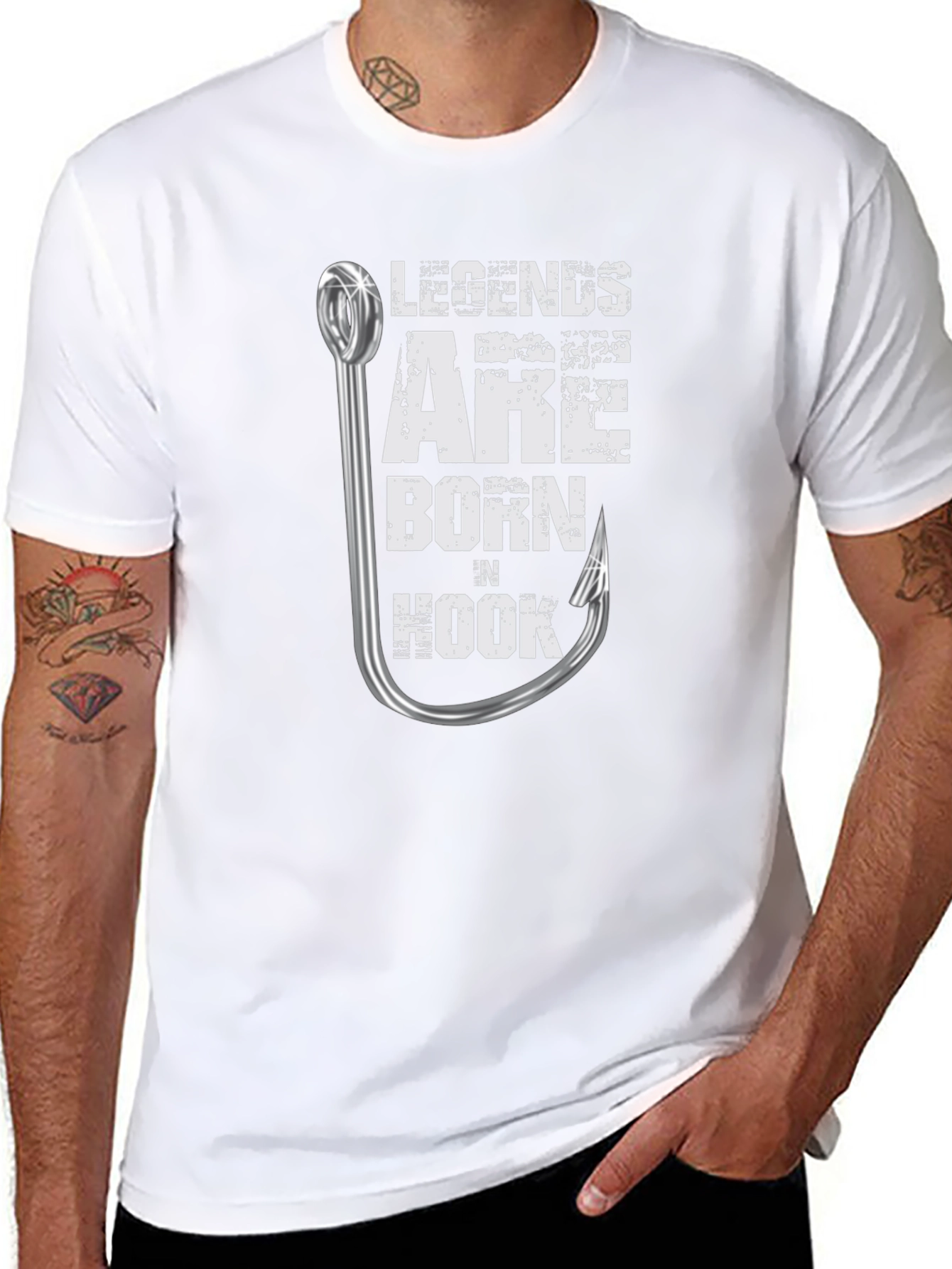 Legends Are Born n Hook Fishing T-Shirt