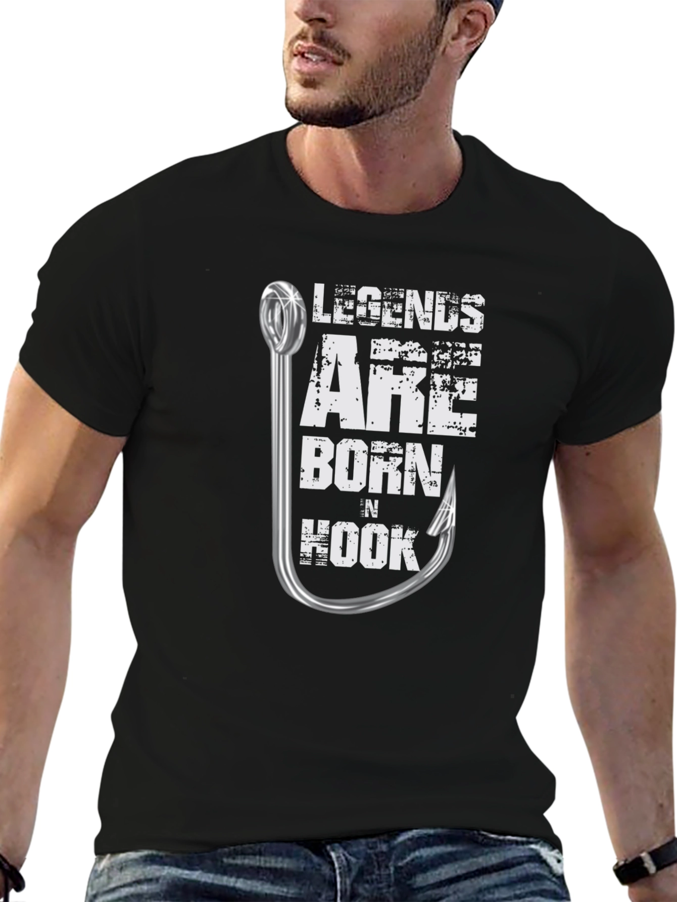 Legends Are Born n Hook Fishing T-Shirt