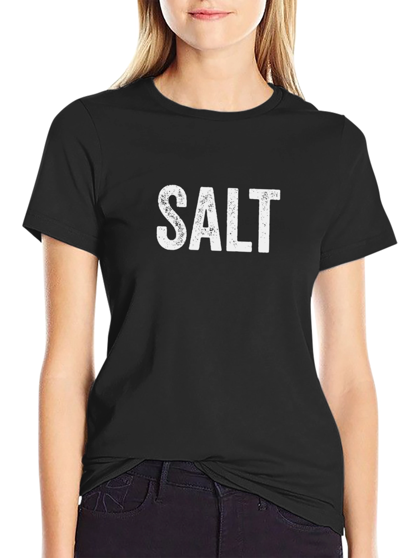 Funny Salt T-Shirt - Black Cotton Tee