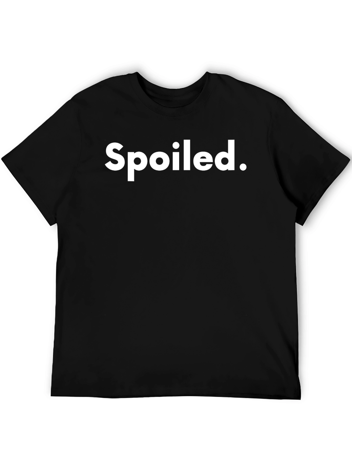 Spoiled Graphic Tee - Black Cotton T-Shirt