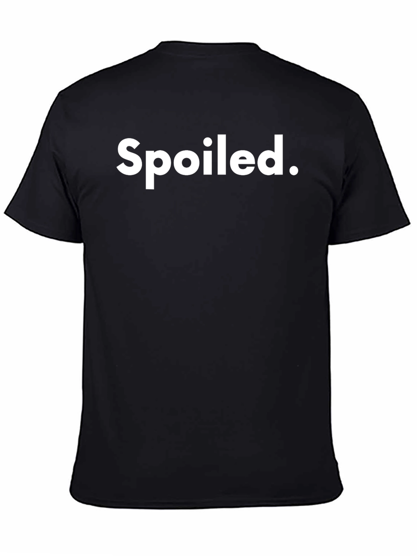 Spoiled Graphic Tee - Black Cotton T-Shirt