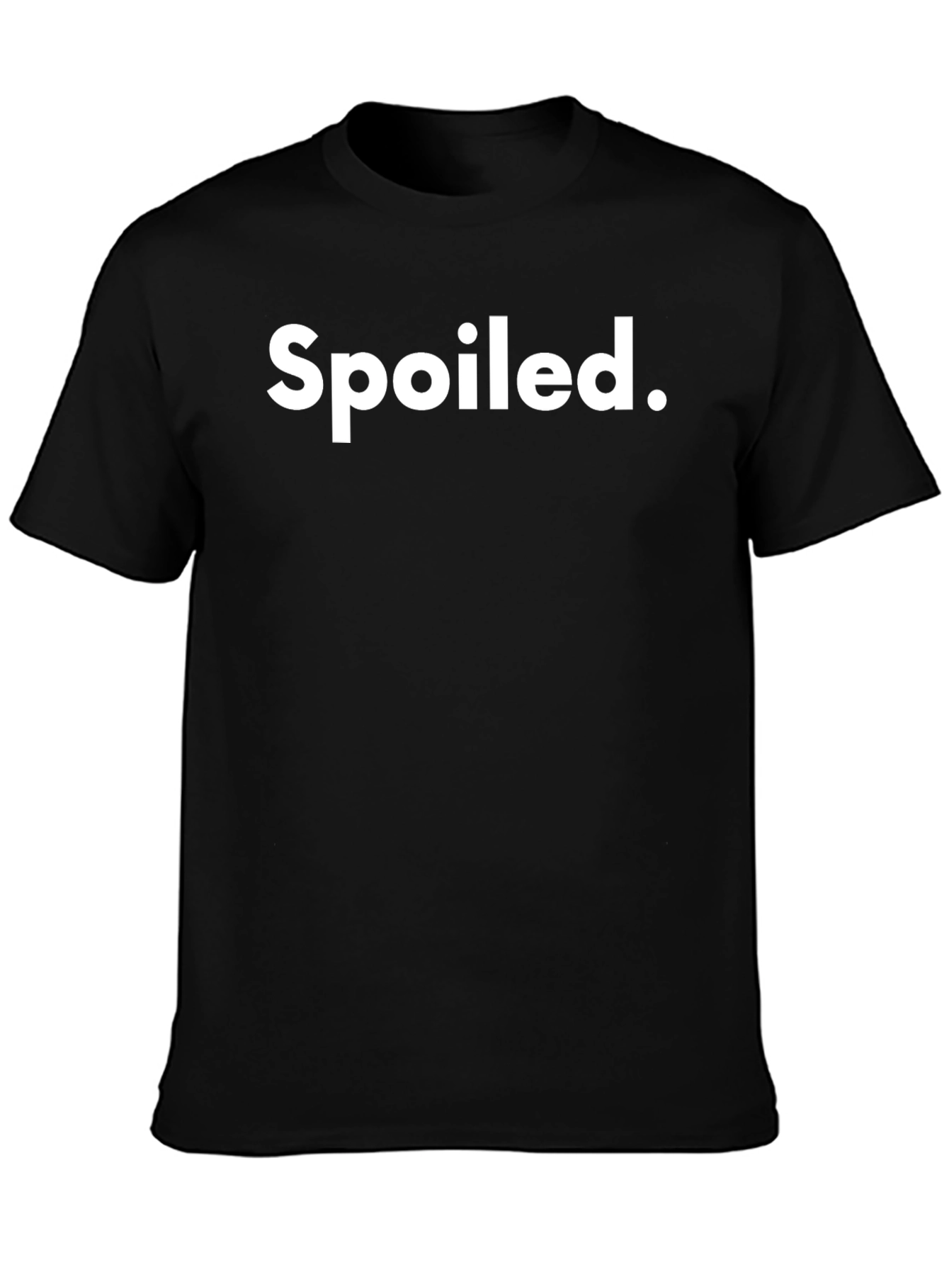 Spoiled Graphic Tee - Black Cotton T-Shirt