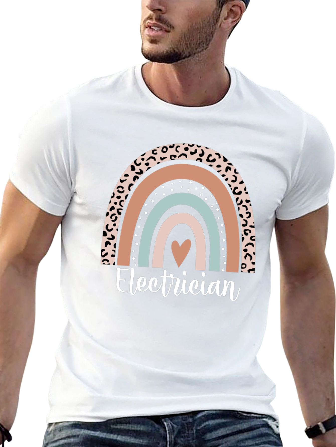 Electrician Rainbow Graphic Tee