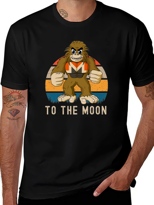 To The Moon Crypto Meme Graphic Tee